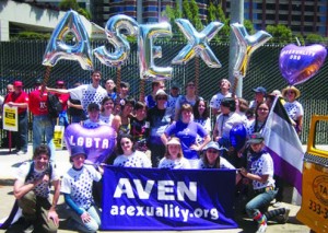 Asexual group at 2011 San Francisco parade